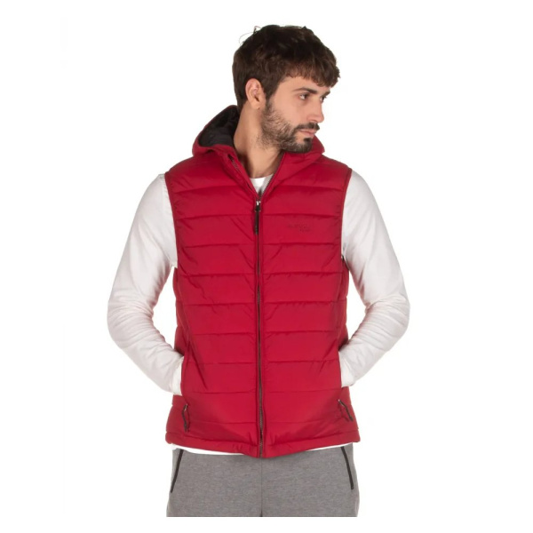 Emerson Mens Vest Jacket with Hood (192.EM10.120-Red) - Κόκκινο