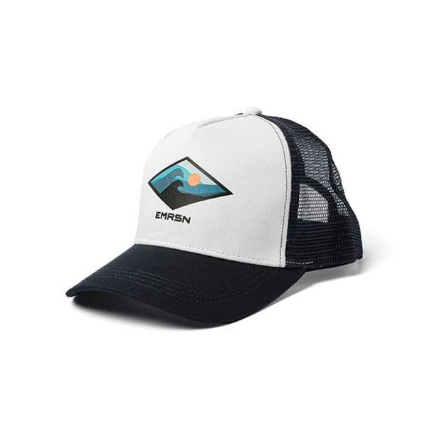 Emerson Unisex Trucker Hat (231.EU01.04-White-Navy Blue) - Λευκό-Μπλέ