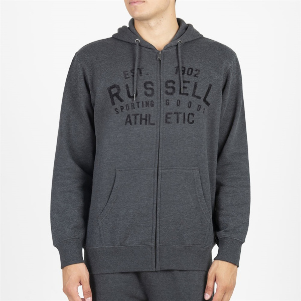 Russell Athletic Zip Through Hoodie (A2036-2-098) - Ανθρακί