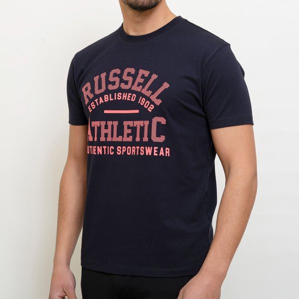 Russell Athletic Crewneck T-shirt (A3007-1-190) - Μπλέ