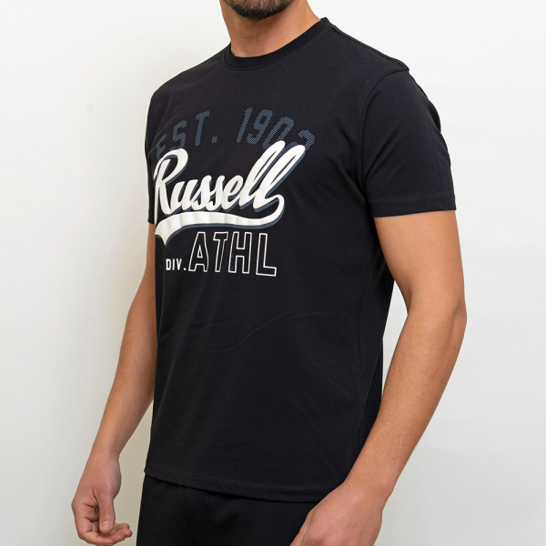 Russell Athletic Script Crewneck T-Shirt (A3012-1-099) - Μαύρο