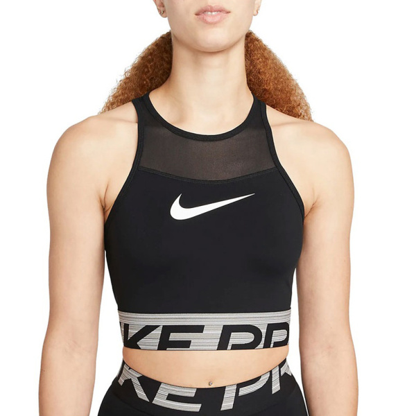 Nike Pro Dri-FIT Crop Top (DM7689-010) - Μαύρο