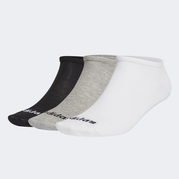 adidas Low Cut 3PP (GE6137-Black-Grey-White) - MULTI-COLOR