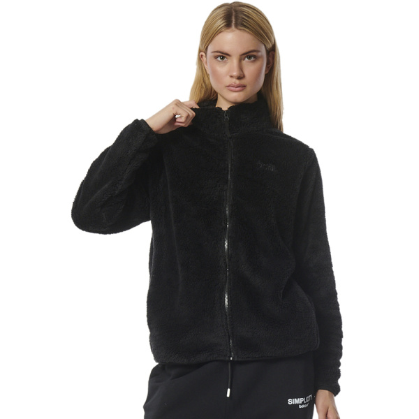 Body Action Fluffy Fleece Jacket (071329-01-Black) - Μαύρο