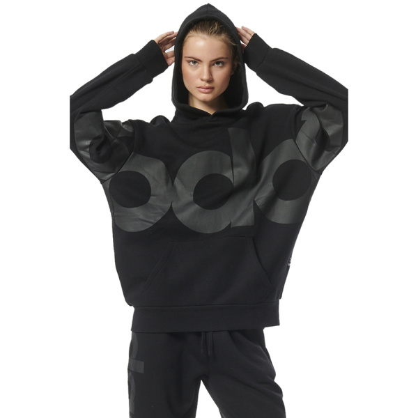 Body Action Oversized Hoodie (061331-1-Black) - Μαύρο