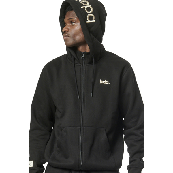 Body Action Hooded Sweat Jacket (073316-01-Black) - Μαύρο