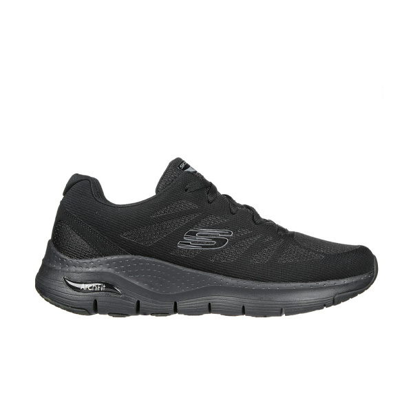 Skechers Arch Fit Lace Up Sneaker (232042-BBK) - Μαύρο
