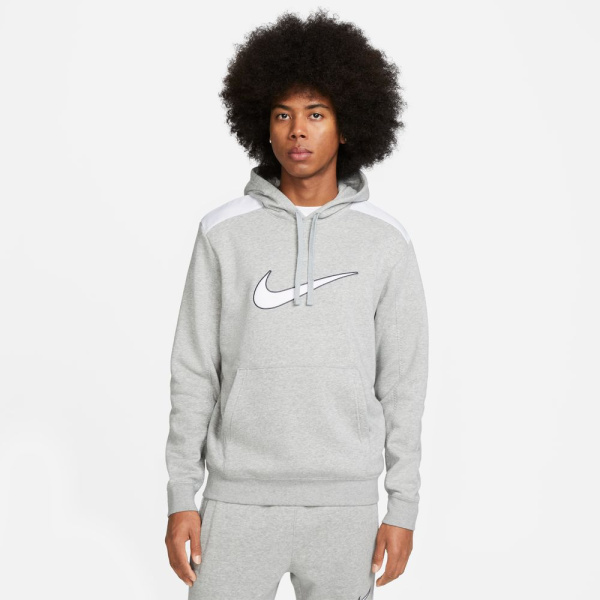Nike Sportswear Fleece Hoodie (FN0247-063) - Γκρί