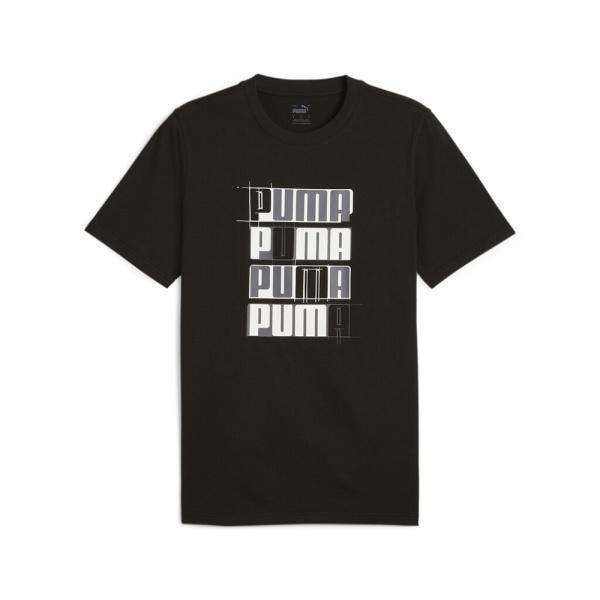 Puma Logo Lab T-Shirt (678976-01) - Μαύρο