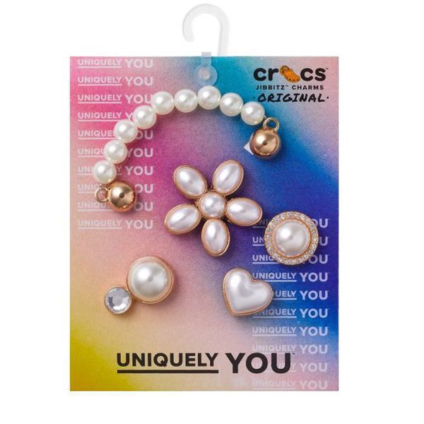 Crocs Jibbitz Dainty Pearl Jewelry 5 Pck (10013133-UNC) - MULTI-COLOR