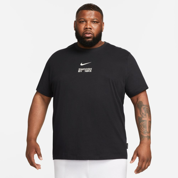 Nike Sportswear Big Swoosh T-Shirt (FD1244-010) - Μαύρο